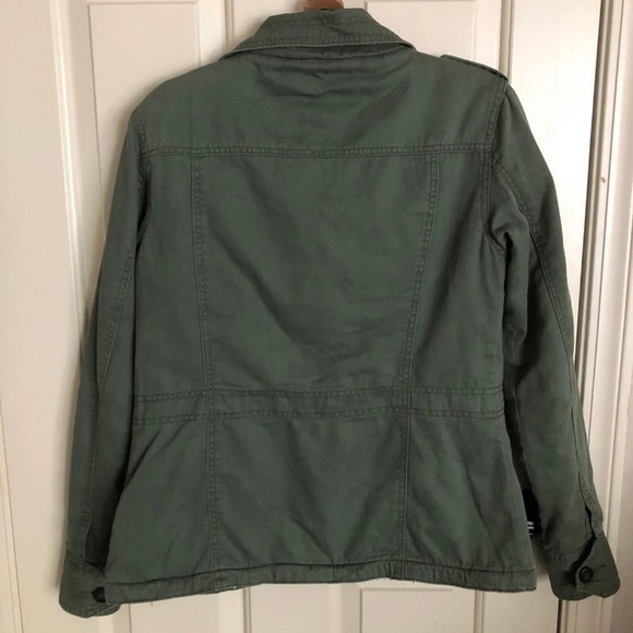army  green utility cargo  jacket - Picture 3 of 6